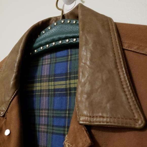 Woodshop Mullet Custom International Denim Work Jacket Visible Mending Style - Picture 8 of 15